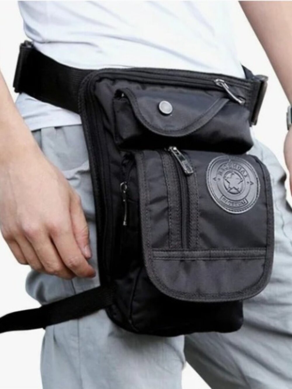 Tactical Thigh Drop Leg Bag / Motorcycle Rider Gun Holder